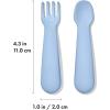 imageOXO Tot Mini Fork ampamp Spoon Set  BlossomDusk