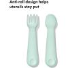imageOXO Tot Mini Fork ampamp Spoon Set  BlossomOpal