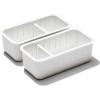 imageOXO Good Grips 4Piece Complete Adjustable Drawer Bin Set with Removable DividersWhite