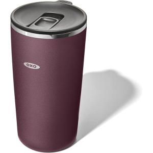 imageOXO Strive 16oz Insulated Tumbler with Sliding Lid  AquamarinePurple Garnet