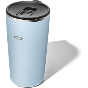 imageOXO Strive 16oz Insulated Tumbler with Sliding Lid  AquamarineTopaz Blue