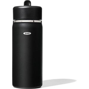 imageOXO Strive 24oz Wide Mouth Water Bottle with Straw Lid  QuartzOnyx