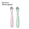 imageOXO Tot Feeding Spoon Set with Soft Silicone  Opal and DuskOpal and Blossom
