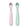 imageOXO Tot Feeding Spoon Set with Soft Silicone  Opal and DuskOpal and Blossom