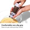 imageOXO Good Grips Contoured MessFree Pepper Grinder Adjustable Ceramic Grinder with Five Settings Black Pepper Mill for Home and Kitchen Spice Tool and Kitchen GadgetGray