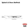 imageOXO TOT Splash amp Store Bathtub  Baby Bathtub  Newborn Baby Essentials  for Keeping Bathtime Secure amp Tidy  018 Months  Tub Folds Flat for Compact Storage