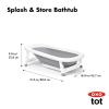 imageOXO TOT Splash amp Store Bathtub  Baby Bathtub  Newborn Baby Essentials  for Keeping Bathtime Secure amp Tidy  018 Months  Tub Folds Flat for Compact Storage
