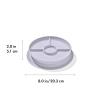 imageOXO Tot Stick amp Stay Suction Divided Plate  Lilac