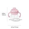 imageOXO Tot Transitions Soft Spout Sippy Cup with Removable Handles  6 oz  BlossomBlossom
