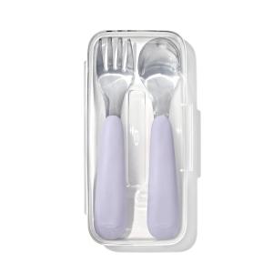 imageOXO Tot OnTheGo Fork and Spoon Set  LilacLilac