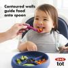 imageOXO Tot Silicone Divided Plate TealNavy