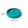 imageOXO Tot Silicone Divided Plate TealTeal