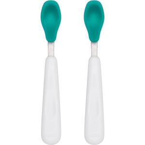 imageOXO Tot Feeding Spoon Set With Soft Silicone TealTeal