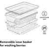 image:imageOXO Good Grips Produce Saver Root Vegetable Bin with Lid 5 lb Capacity Potato and Onion Storage for Pantry Stackable Vegetable Storage ContainerBerry Keeper