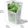 image:imageOXO Good Grips Produce Saver Root Vegetable Bin with Lid 5 lb Capacity Potato and Onion Storage for Pantry Stackable Vegetable Storage ContainerHerb Keeper
