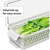 image:imageOXO Good Grips Produce Saver Root Vegetable Bin with Lid 5 lb Capacity Potato and Onion Storage for Pantry Stackable Vegetable Storage ContainerLong Bin
