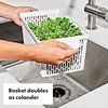 image:imageOXO Good Grips Produce Saver Root Vegetable Bin with Lid 5 lb Capacity Potato and Onion Storage for Pantry Stackable Vegetable Storage ContainerMedium Bin