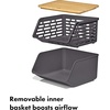 image:imageOXO Good Grips Produce Saver Root Vegetable Bin with Lid 5 lb Capacity Potato and Onion Storage for Pantry Stackable Vegetable Storage ContainerRoot Vegetable Bin