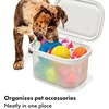 image:imageOXO Pet Multipurpose Container Storage bins with Lid For Dog Toys Removable Hinged Lid For Easy Cleaning Stackable SpaceSaving Dog Storage Organizer 56 Qt  53 Liters