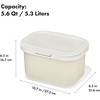 image:imageOXO Pet Multipurpose Container Storage bins with Lid For Dog Toys Removable Hinged Lid For Easy Cleaning Stackable SpaceSaving Dog Storage Organizer 56 Qt  53 Liters