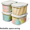 image:imageOXO Pet Multipurpose Container Storage bins with Lid For Dog Toys Removable Hinged Lid For Easy Cleaning Stackable SpaceSaving Dog Storage Organizer 56 Qt  53 Liters