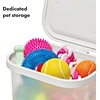 image:imageOXO Pet Multipurpose Container Storage bins with Lid For Dog Toys Removable Hinged Lid For Easy Cleaning Stackable SpaceSaving Dog Storage Organizer 56 Qt  53 Liters