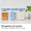 image:imageOXO Good Grips 3Piece POP Container Set  Matte BlackSky Blue