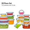 image:imageOXO Good Grips Smart Seal 30Piece Food Storage Container Set  Arctic BlueArctic