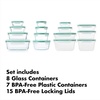 image:imageOXO Good Grips Smart Seal 30Piece Food Storage Container Set  Arctic BlueTeal