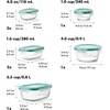 image:imageOXO Good Grips Smart Seal 30Piece Food Storage Container Set  Arctic BlueTeal