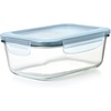image:imageOXO Good Grips Smart Seal 35Cup Glass Food Storage Container  Arctic BlueArctic