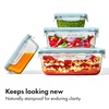 image:imageOXO Good Grips Smart Seal 35Cup Glass Food Storage Container  Arctic BlueArctic