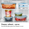 image:imageOXO Good Grips Smart Seal 35Cup Glass Food Storage Container  Arctic BlueArctic