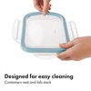 image:imageOXO Good Grips Smart Seal 35Cup Glass Food Storage Container  Arctic BlueArctic