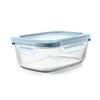 image:imageOXO Good Grips Smart Seal 35Cup Glass Food Storage Container  Arctic BlueArctic