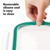 image:imageOXO Good Grips Smart Seal 35Cup Glass Food Storage Container  Arctic BlueClear