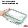 image:imageOXO Good Grips Smart Seal 35Cup Glass Food Storage Container  Arctic BlueTeal