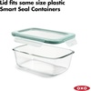 image:imageOXO Good Grips Smart Seal 35Cup Glass Food Storage Container  Arctic BlueTeal