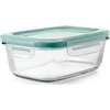 image:imageOXO Good Grips Smart Seal 35Cup Glass Food Storage Container  Arctic BlueTeal