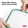 image:imageOXO Good Grips Smart Seal 35Cup Glass Food Storage Container  Arctic BlueTeal