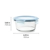 image:imageOXO Good Grips Smart Seal 7Cup Glass Food Storage Container  Arctic BlueArctic