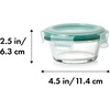 image:imageOXO Good Grips Smart Seal 7Cup Glass Food Storage Container  Arctic BlueClear