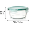 image:imageOXO Good Grips Smart Seal 7Cup Glass Food Storage Container  Arctic BlueRound
