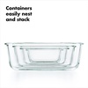 image:imageOXO Good Grips Smart Seal 7Cup Glass Food Storage Container  Arctic BlueTeal