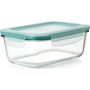 image:imageOXO Good Grips Smart Seal 35Cup Glass Food Storage Container  Arctic BlueTeal