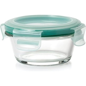 image:imageOXO Good Grips Smart Seal 7Cup Glass Food Storage Container  Arctic BlueClear